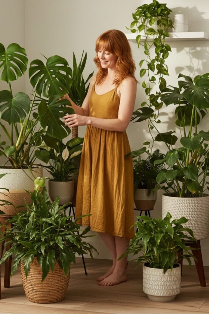 15. Blend Monstera with Other Indoor Plants