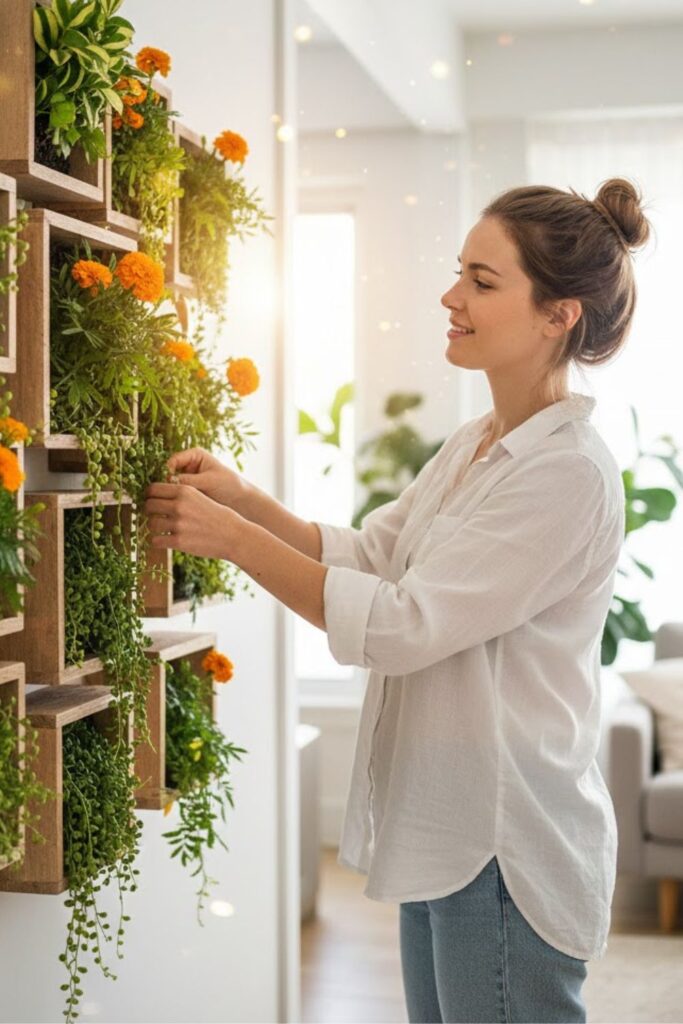 15. Floating Box Frame Garden