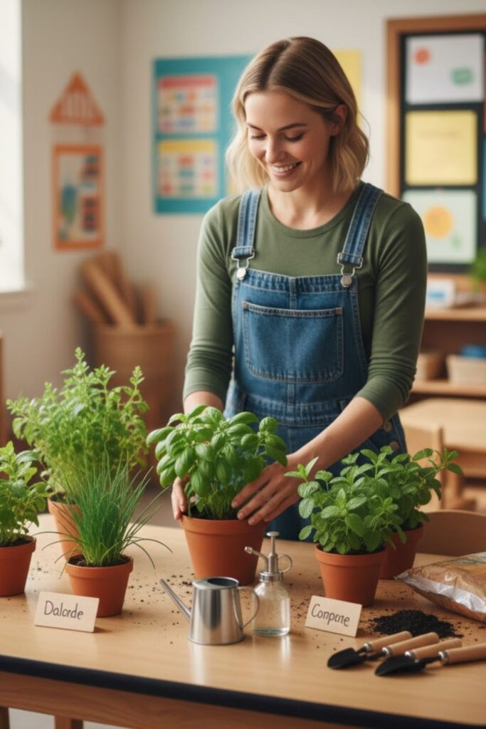 15. Indoor Herb Learning Station