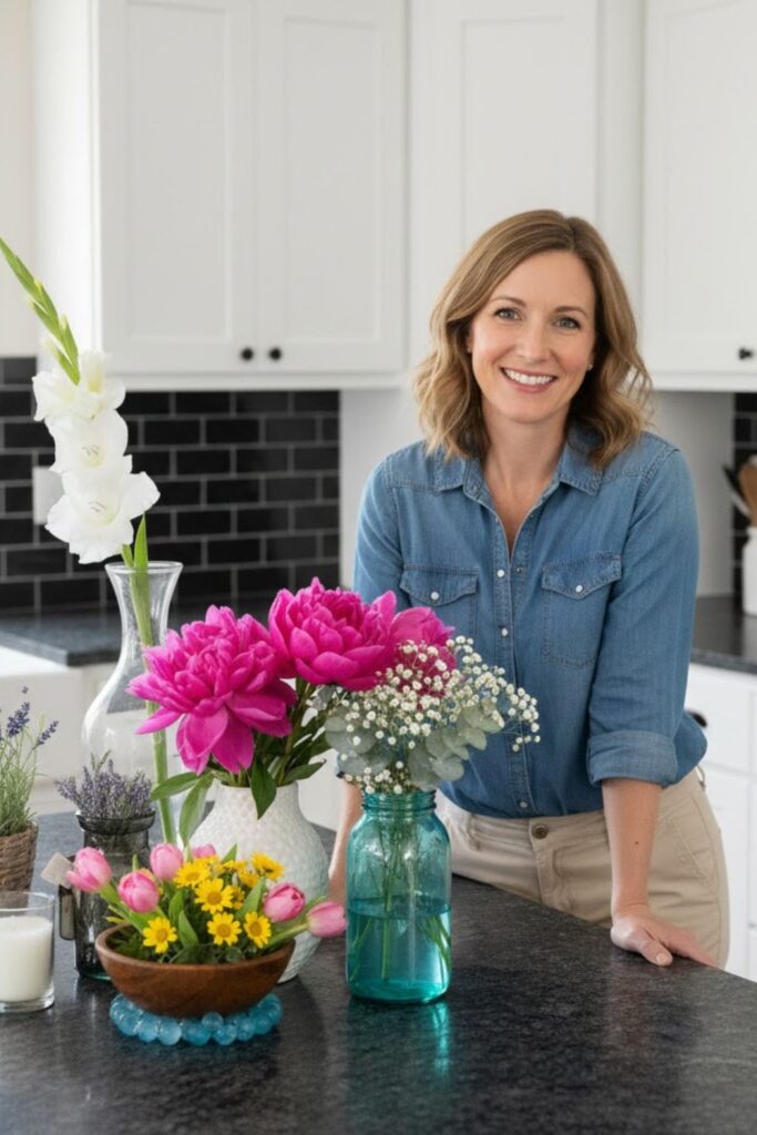 15. Mixed Container Flower Decor