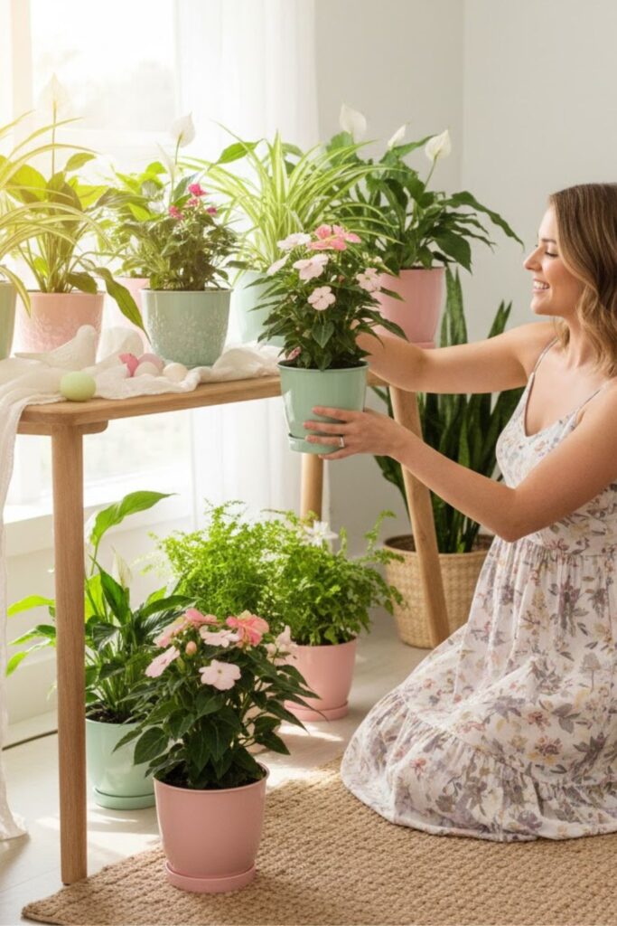 15. Rotate Seasonal Plant Arrangements