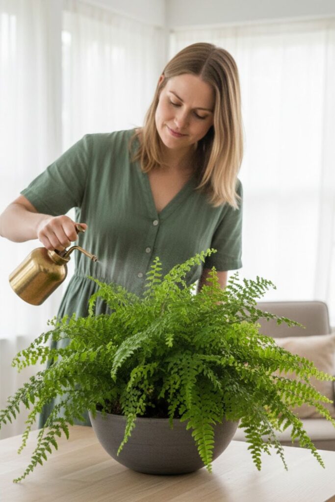 15. Tabletop Fern Oasis