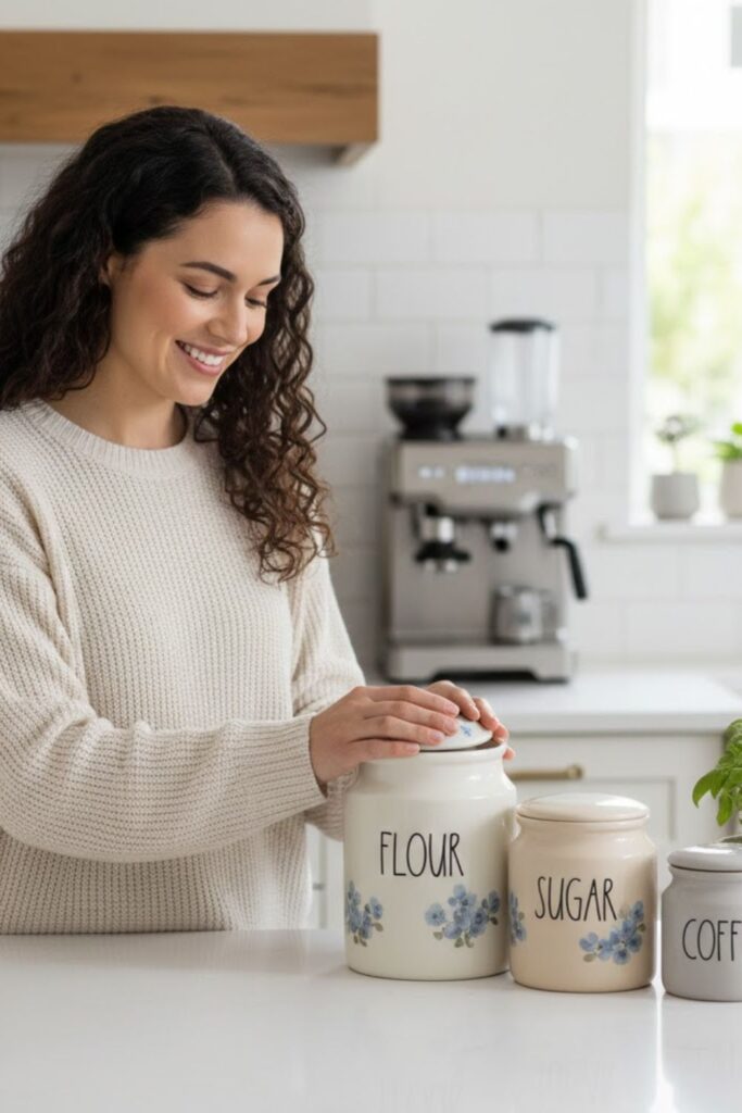 2. Ceramic Canisters for Stylish Storage