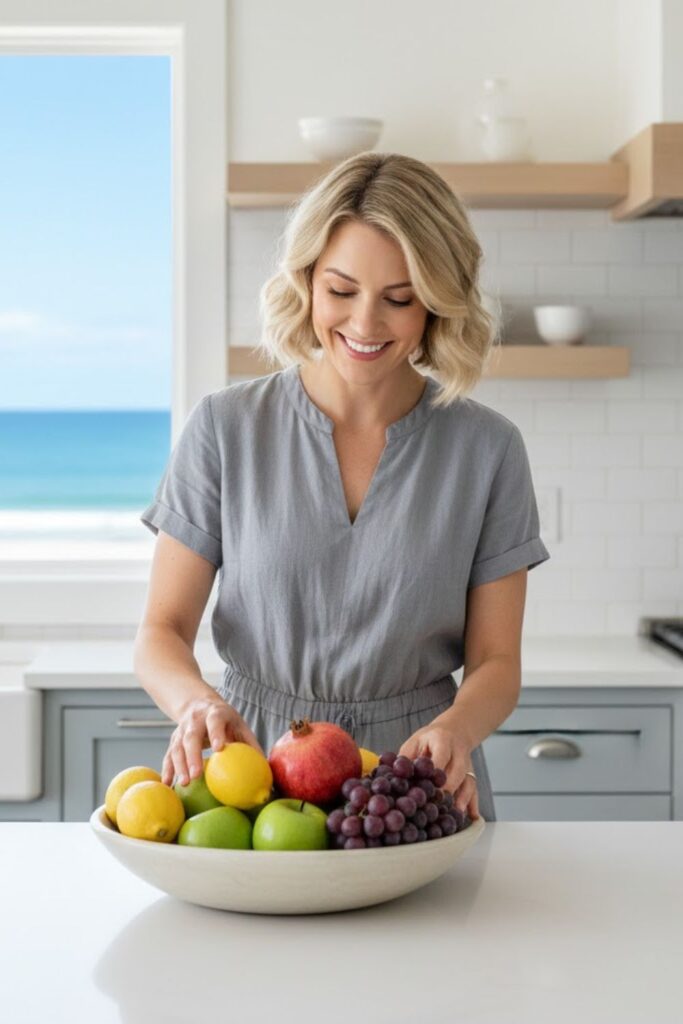 2. Fresh Fruit Bowl Display
