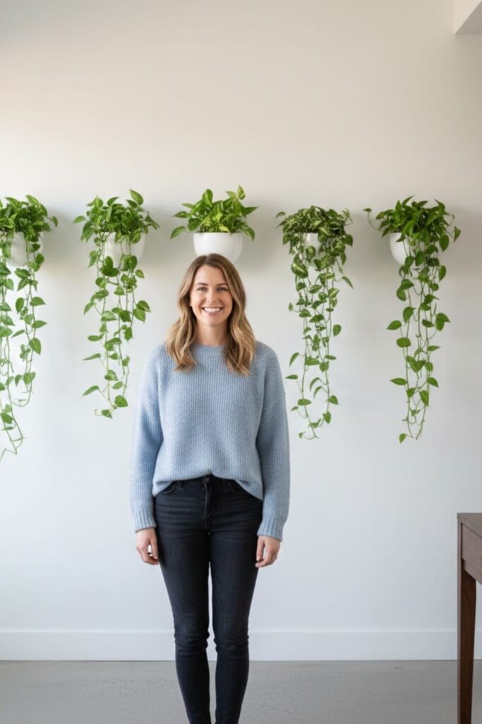 2. Hang Individual Wall Planters for a Minimal Look