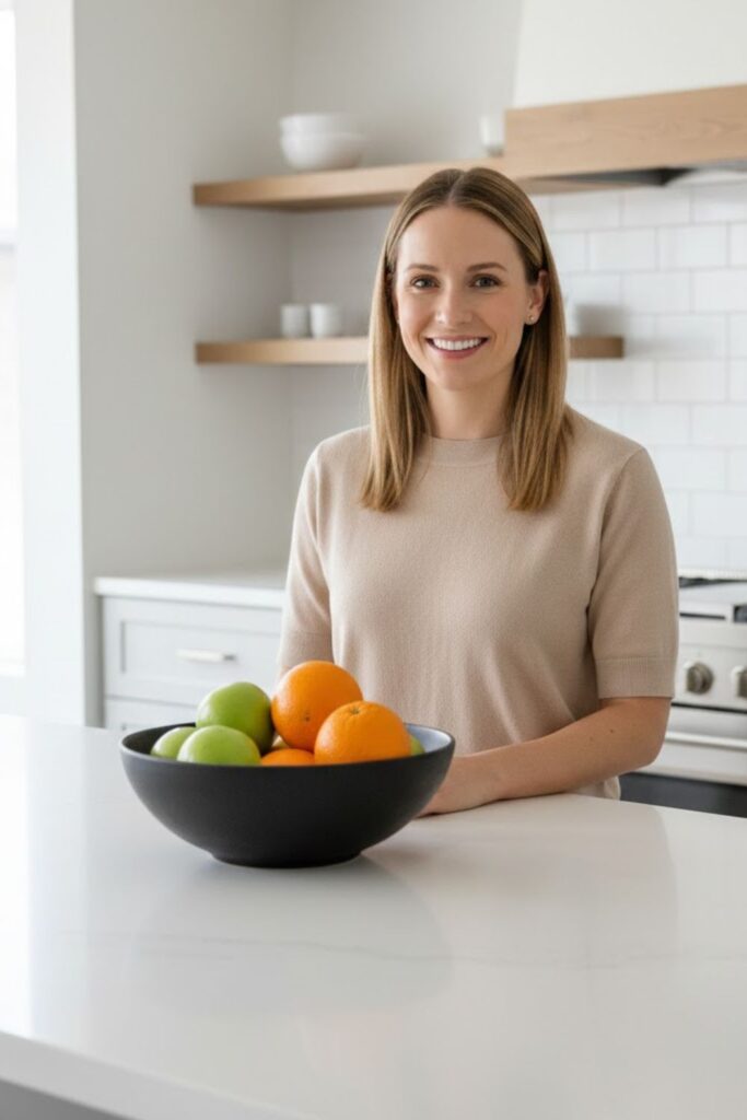 2. Minimalist Fruit Bowl Display