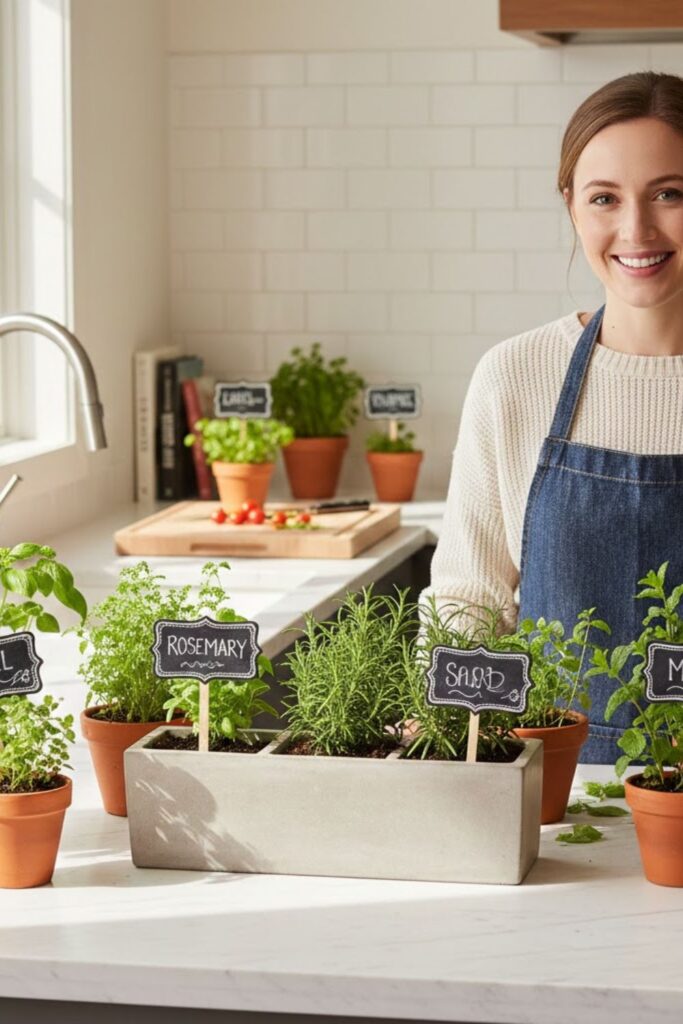 2. Small Indoor Herb Garden