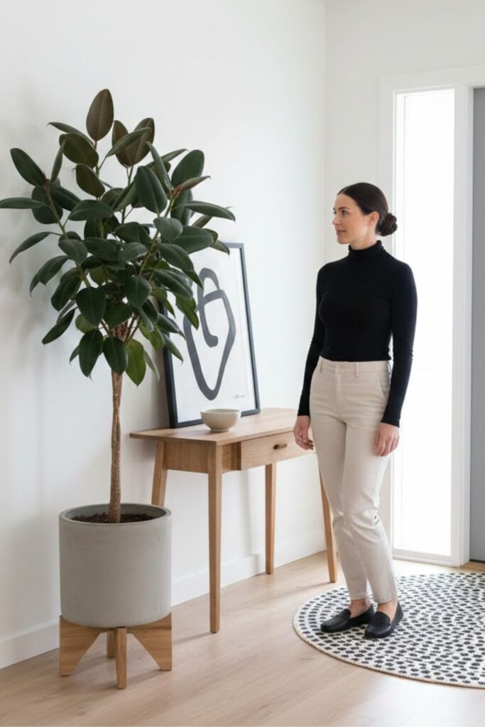 2. Style a Minimalist Entryway