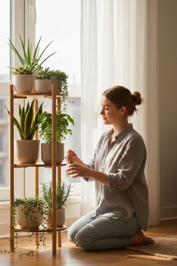 2. Style a Window Plant Display
