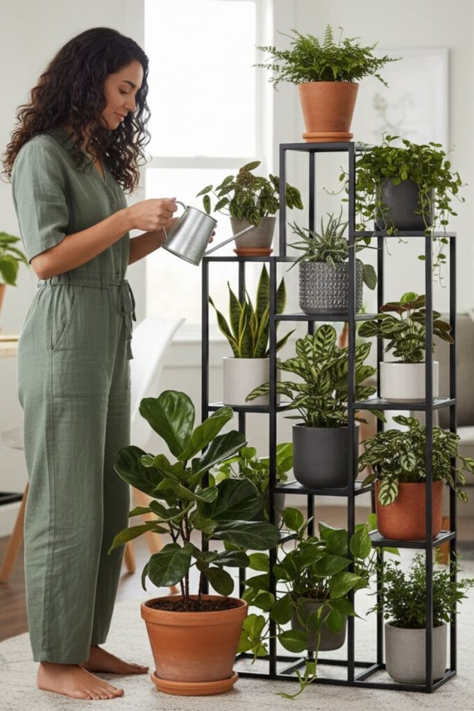 3. Build a Tiered Indoor Garden