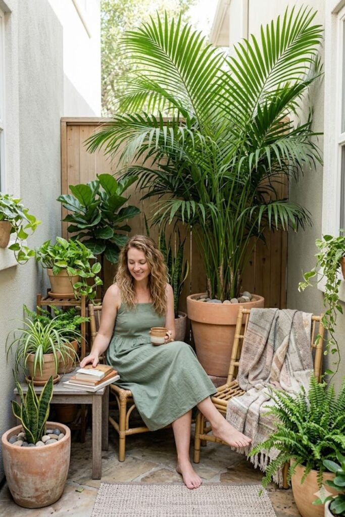 3. Design a Cozy Plant-Filled Corner