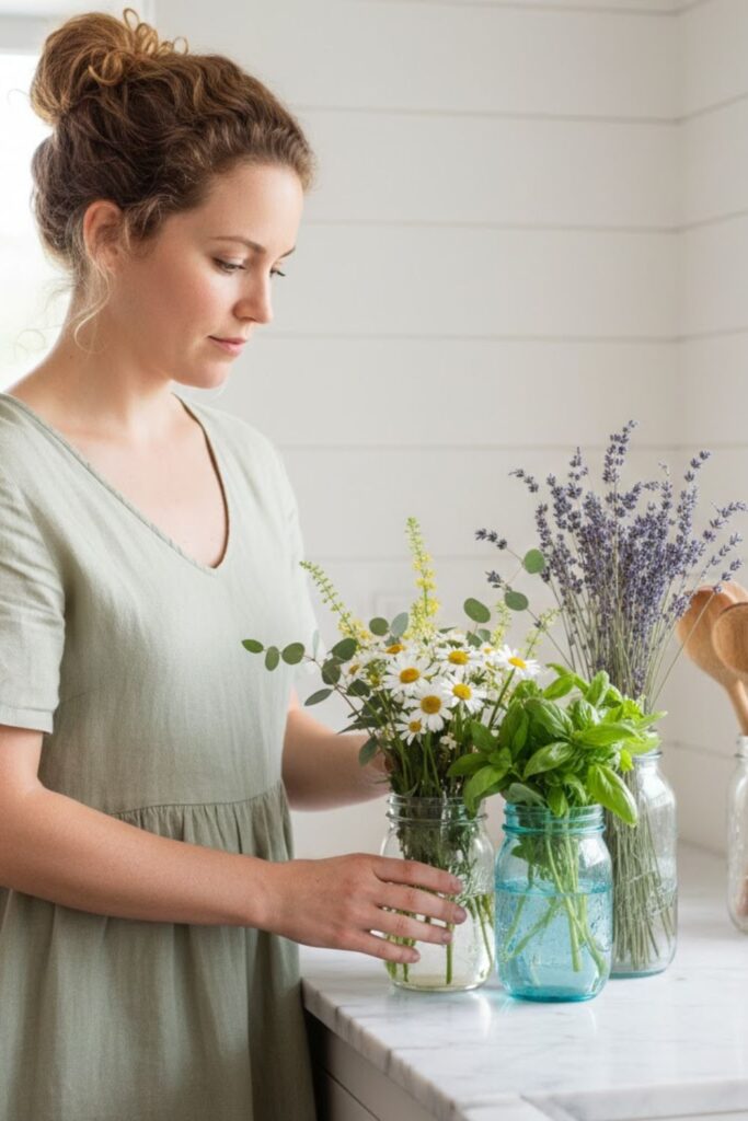 3. Mason Jar Flower Arrangements