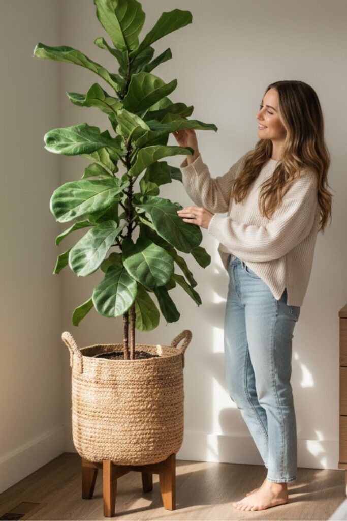 3. Tall Floor Plant in a Statement Corner