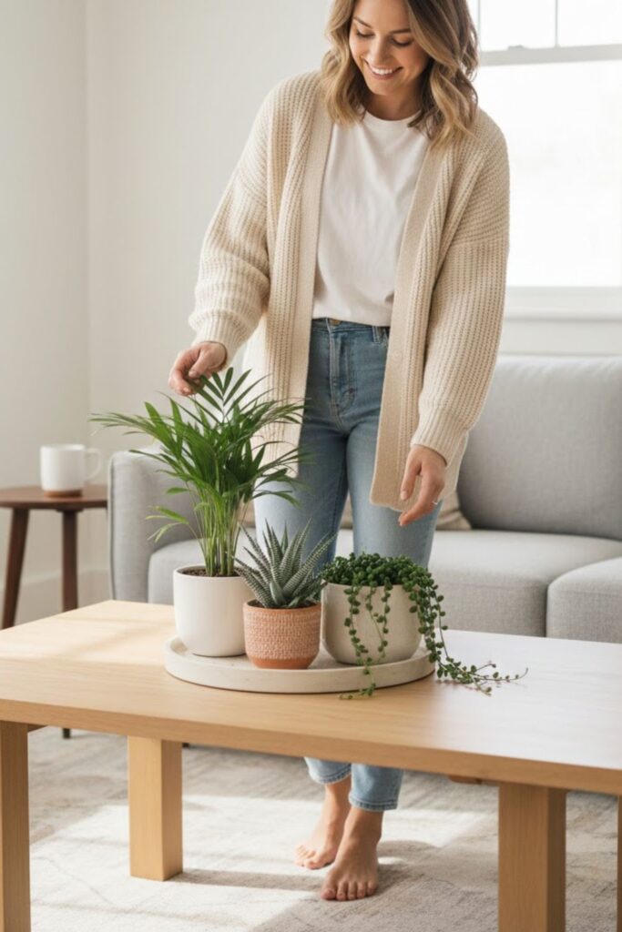 3. Use Plant Pots as Table Centerpieces