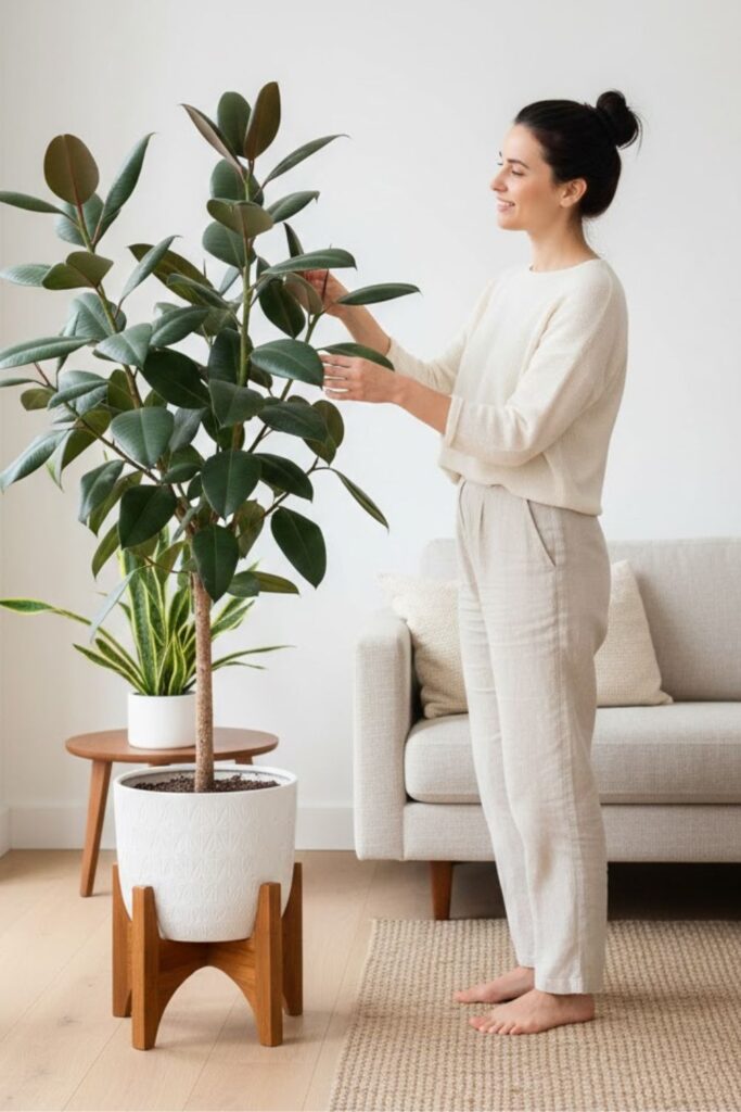 3. Use a Decorative Plant Stand for Height