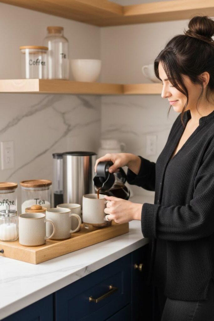 4. Corner Coffee or Tea Station
