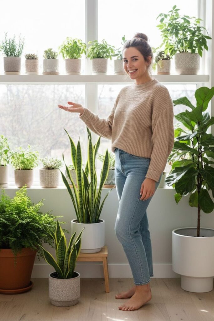 4. Decorate Window Areas with Plant Pots