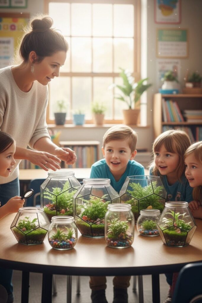 4. Mini Tabletop Terrariums