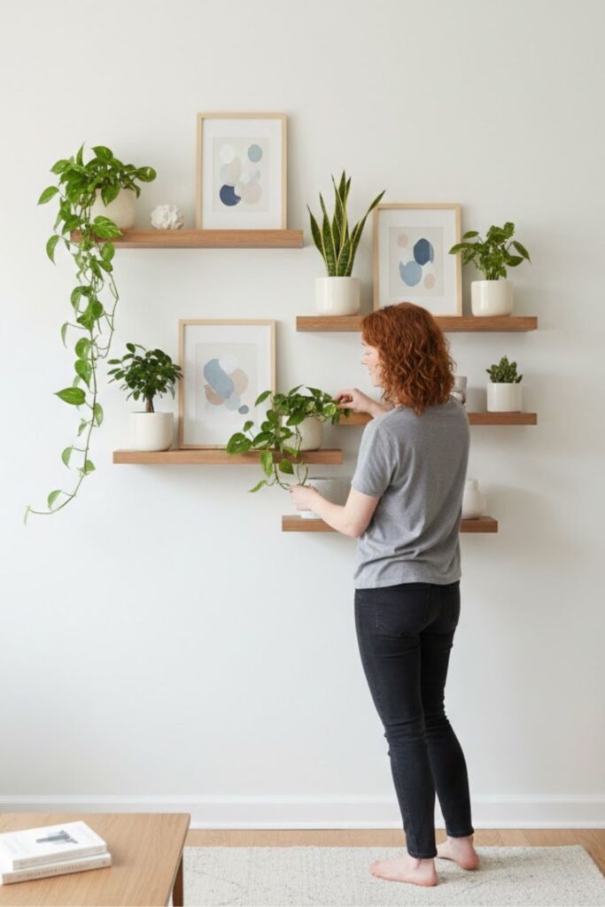 4. Plant Shelf Gallery Wall