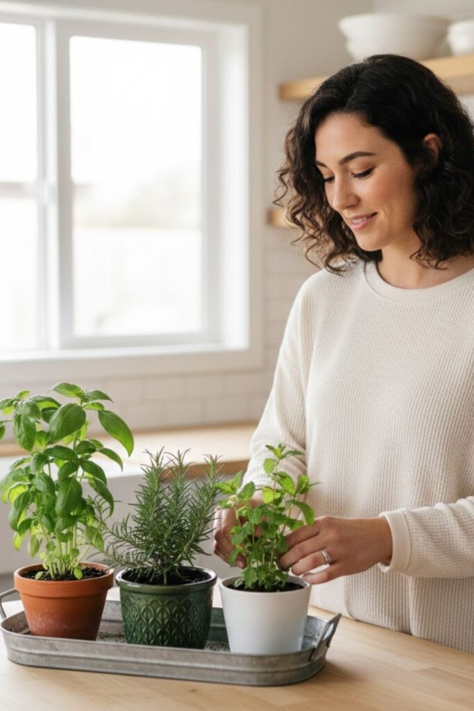 4. Potted Herb Plants