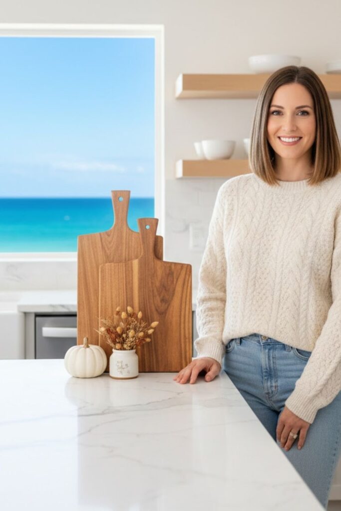 4. Use Wooden Cutting Boards as Backdrops