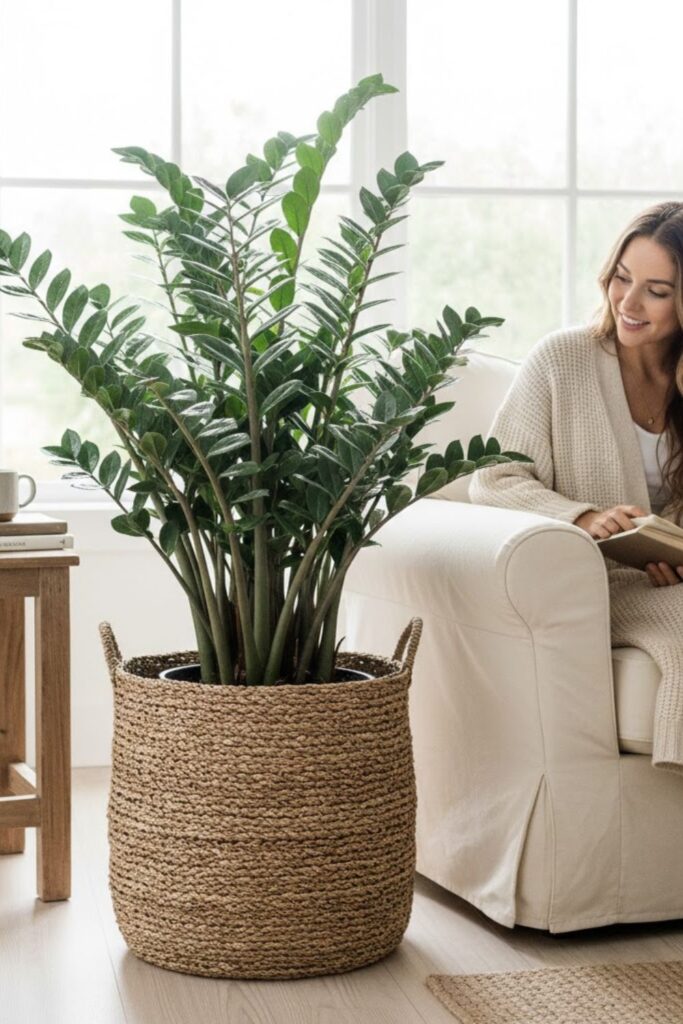 4. Use a Woven Basket for a Cozy Look
