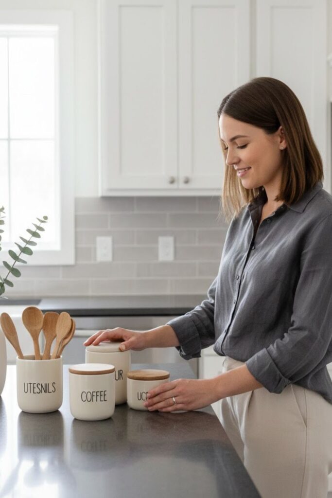 5. Ceramic Canisters for Coordinated Storage