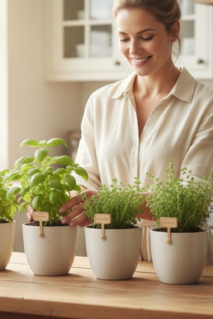 5. Desk-Friendly Mini Herb Garden
