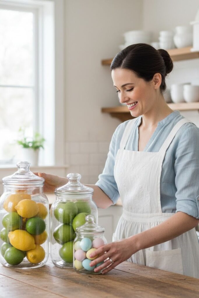 5. Glass Jars Filled with Natural Elements