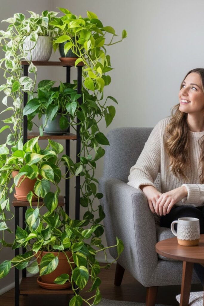 5. Pothos Corner Oasis