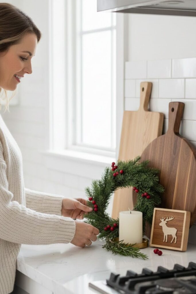 5. Use Cutting Boards as Decorative Backdrops