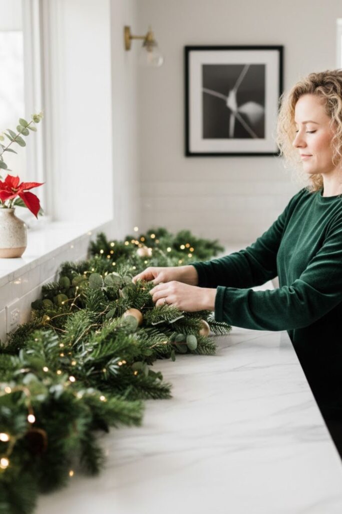 6. Bring in Greenery and Garlands