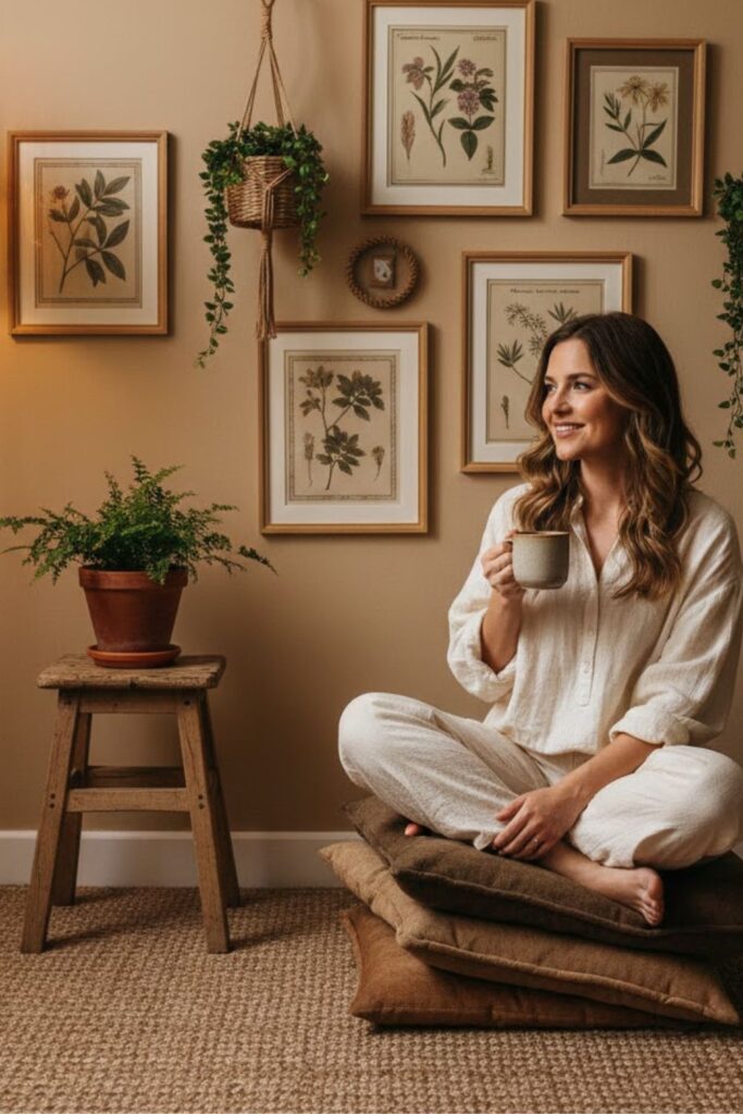 6. Build a Rustic Plant Picture Wall