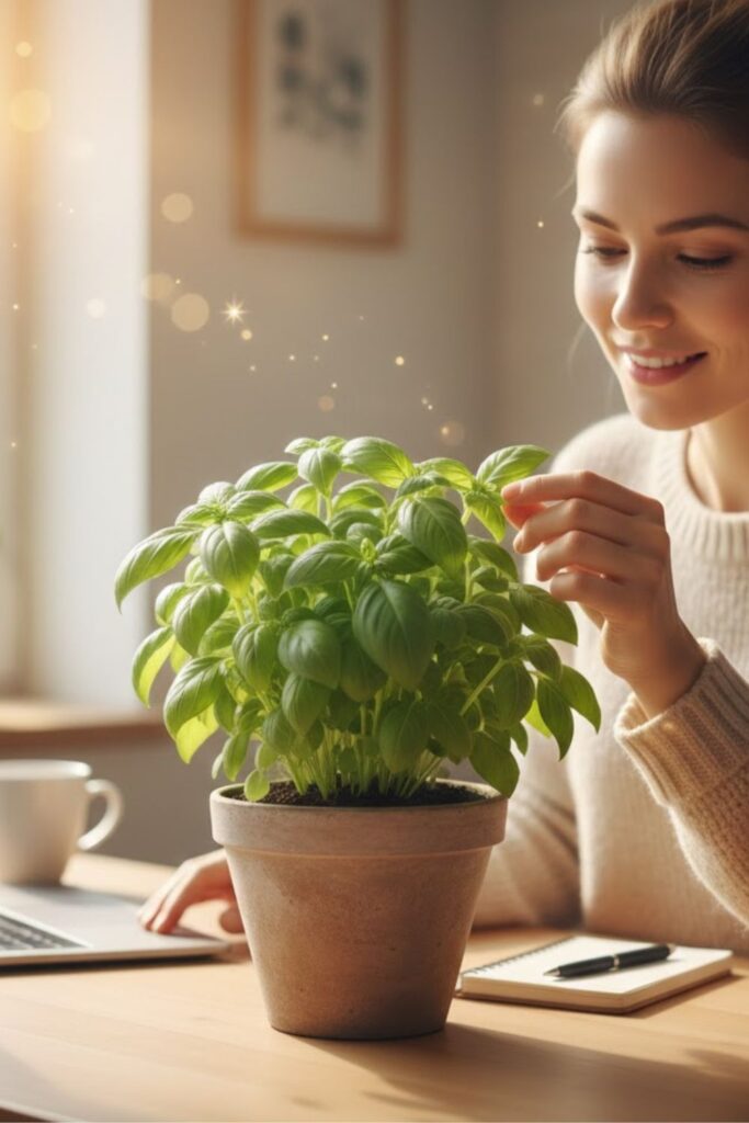 6. Compact Herb Plant for Fresh Aroma