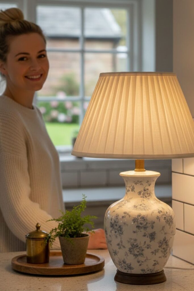 6. Kitchen Counter Lamps Decor With Vintage Charm