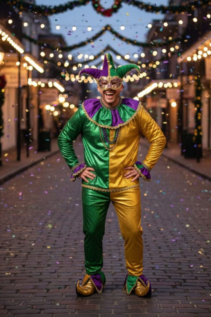 6. Mardi Gras Jester Costume