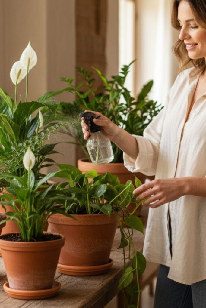 6. Terracotta Planter and Greenery Blend