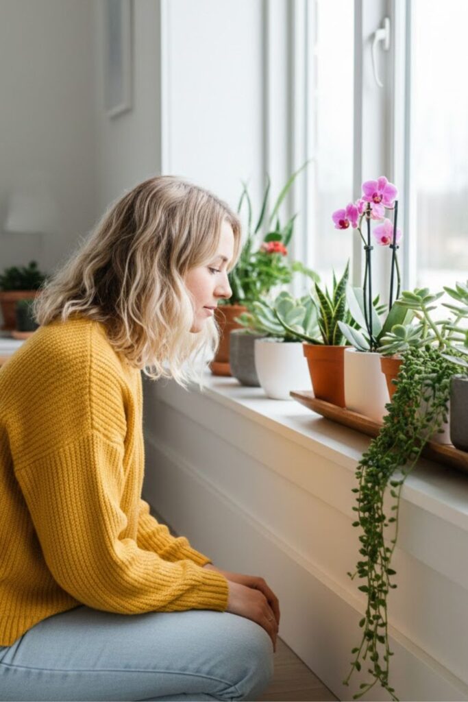 6. Window Sill Green Display