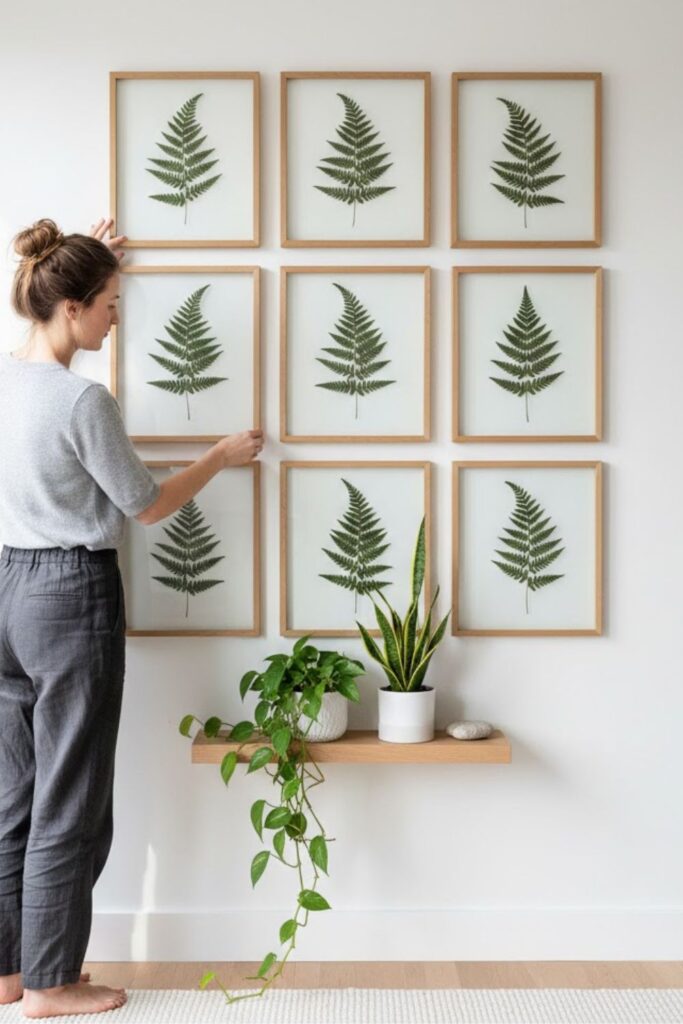 7. Frame Pressed Plants for Authentic Charm