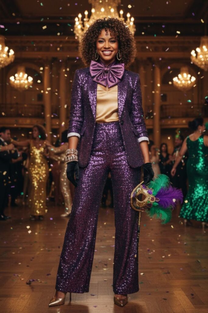 7. Mardi Gras Themed Suit