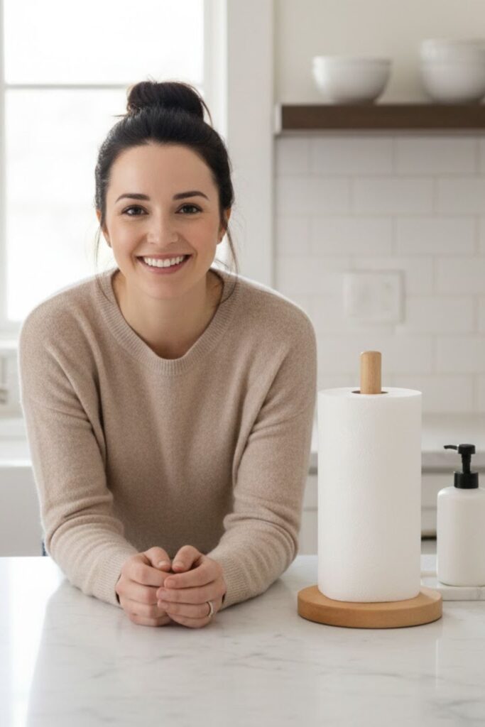 7. Minimalist Paper Towel Holder