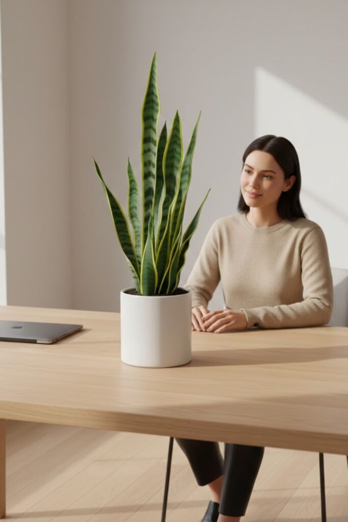 7. Minimalist Single Plant Focus