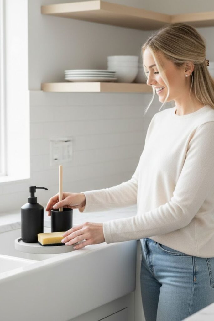 7. Minimalist Soap Dispensers and Brushes
