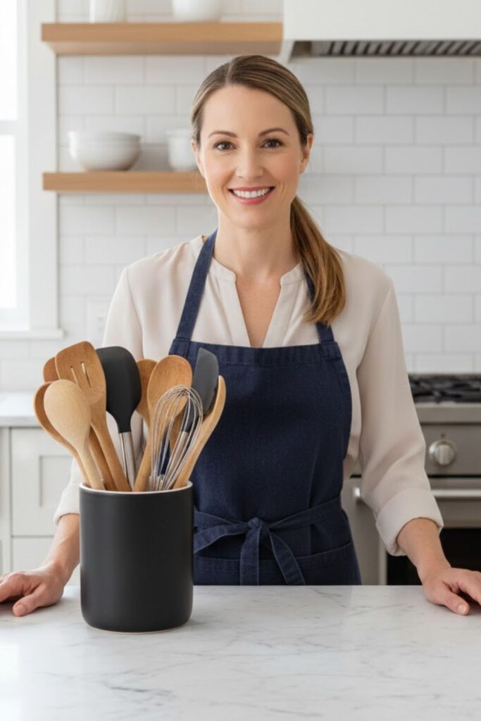 7. Minimalist Utensil Holder