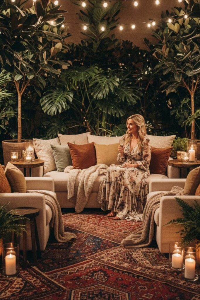 7. Use Plants to Create Lounge Areas