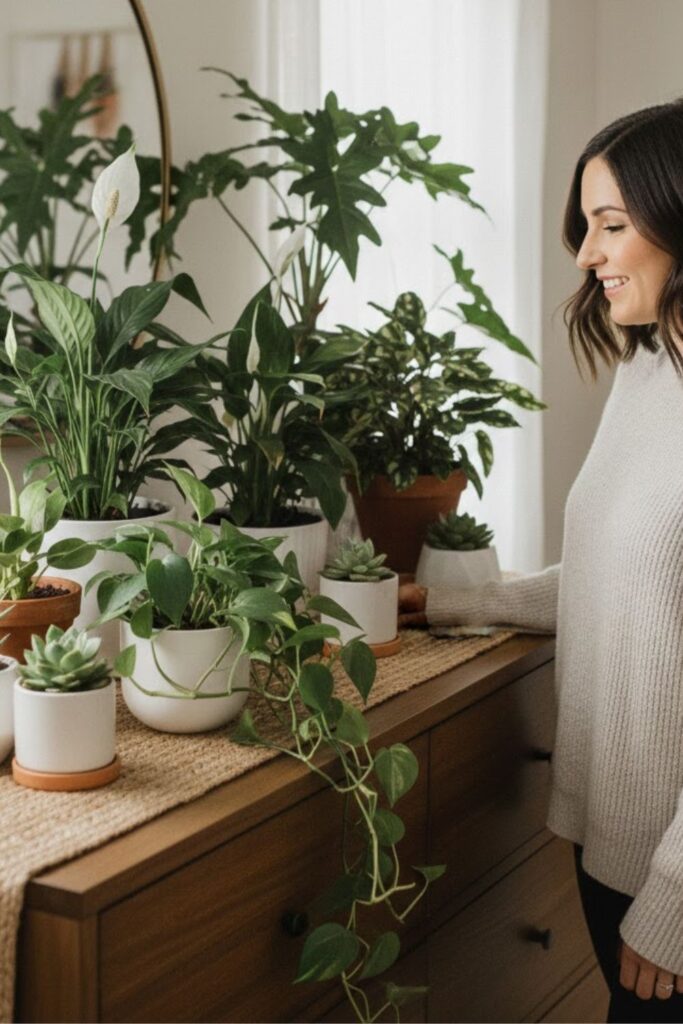 8. Cluster of Plants on a Dresser