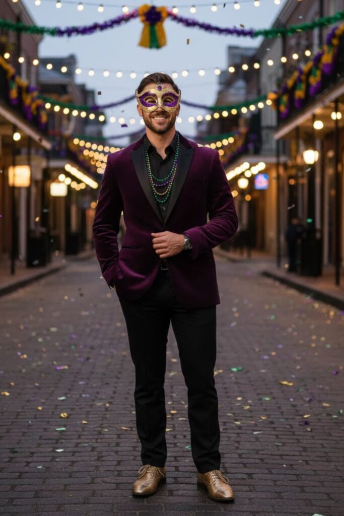 8. Purple Velvet Blazer