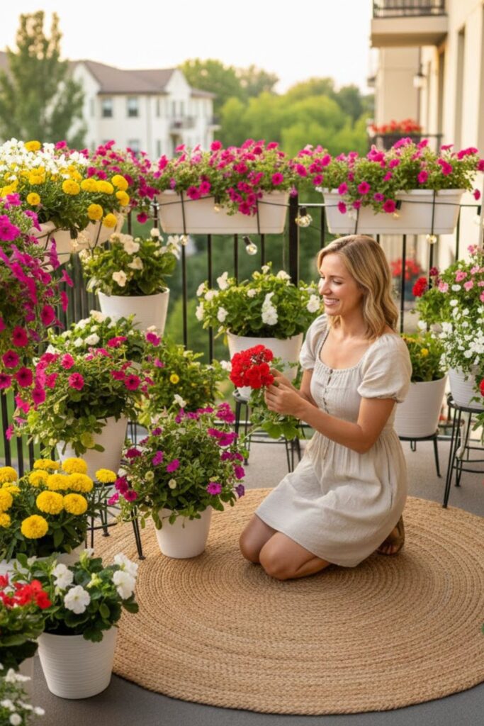 8. Turn Your Balcony into a Flower Retreat