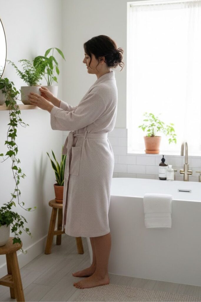 9. Add Greenery to Your Bathroom