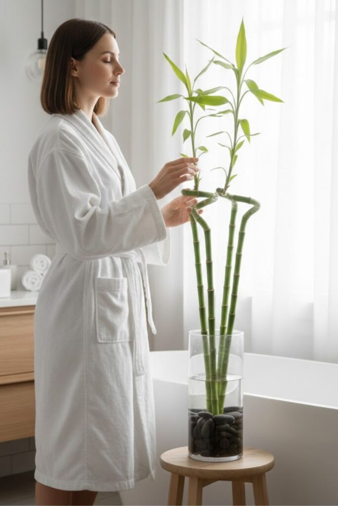 9. Bamboo Plant in Water Feature